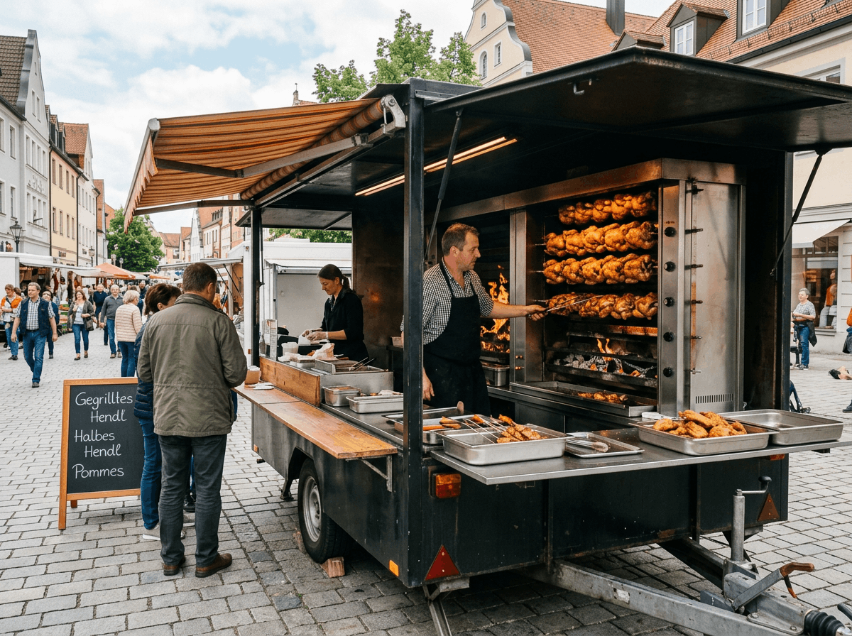 Mobiler Grillstand